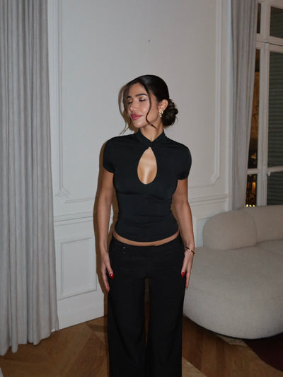 Baia basic top - Schwarz