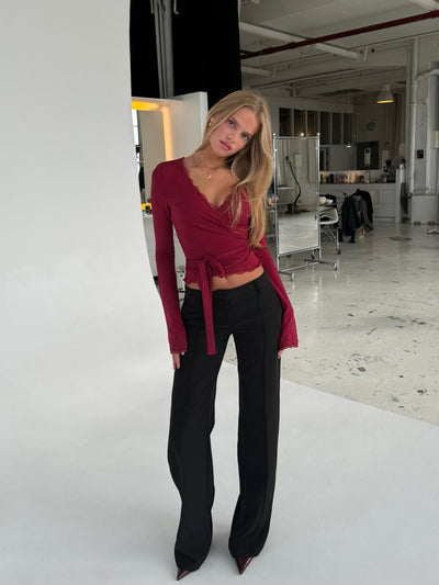 TALL Vera Wide low waist - schwarz