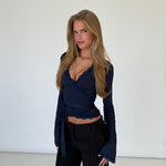 Ballerina basic top - mørk blå