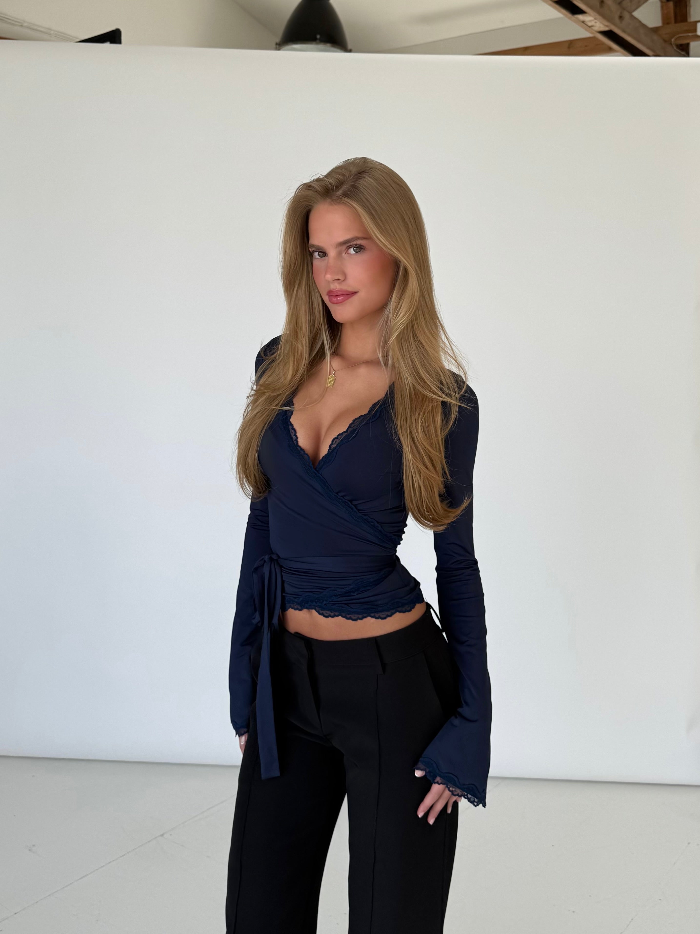 Ballerina basic top - mørk blå