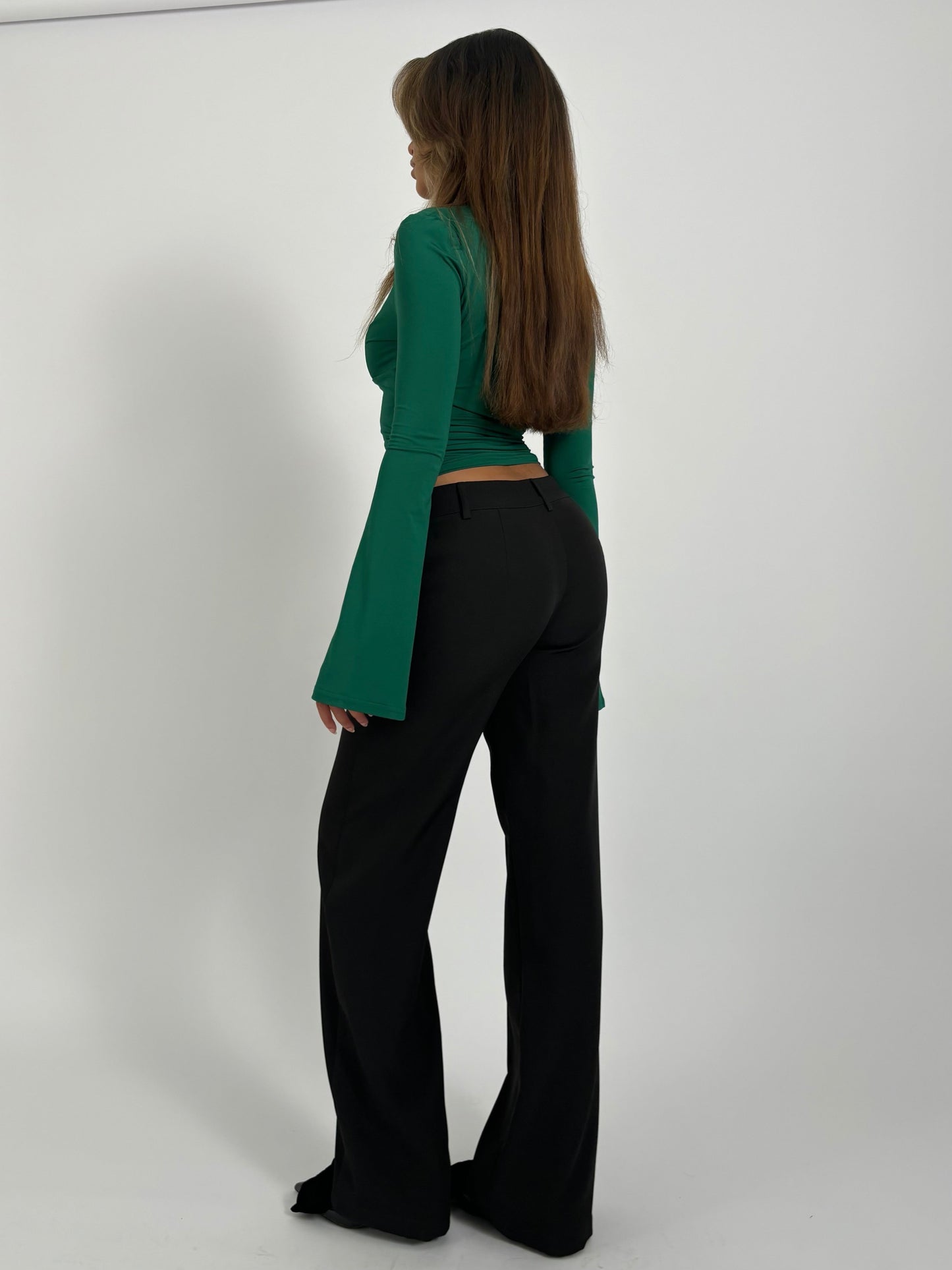 TALL Vera Wide low waist - schwarz