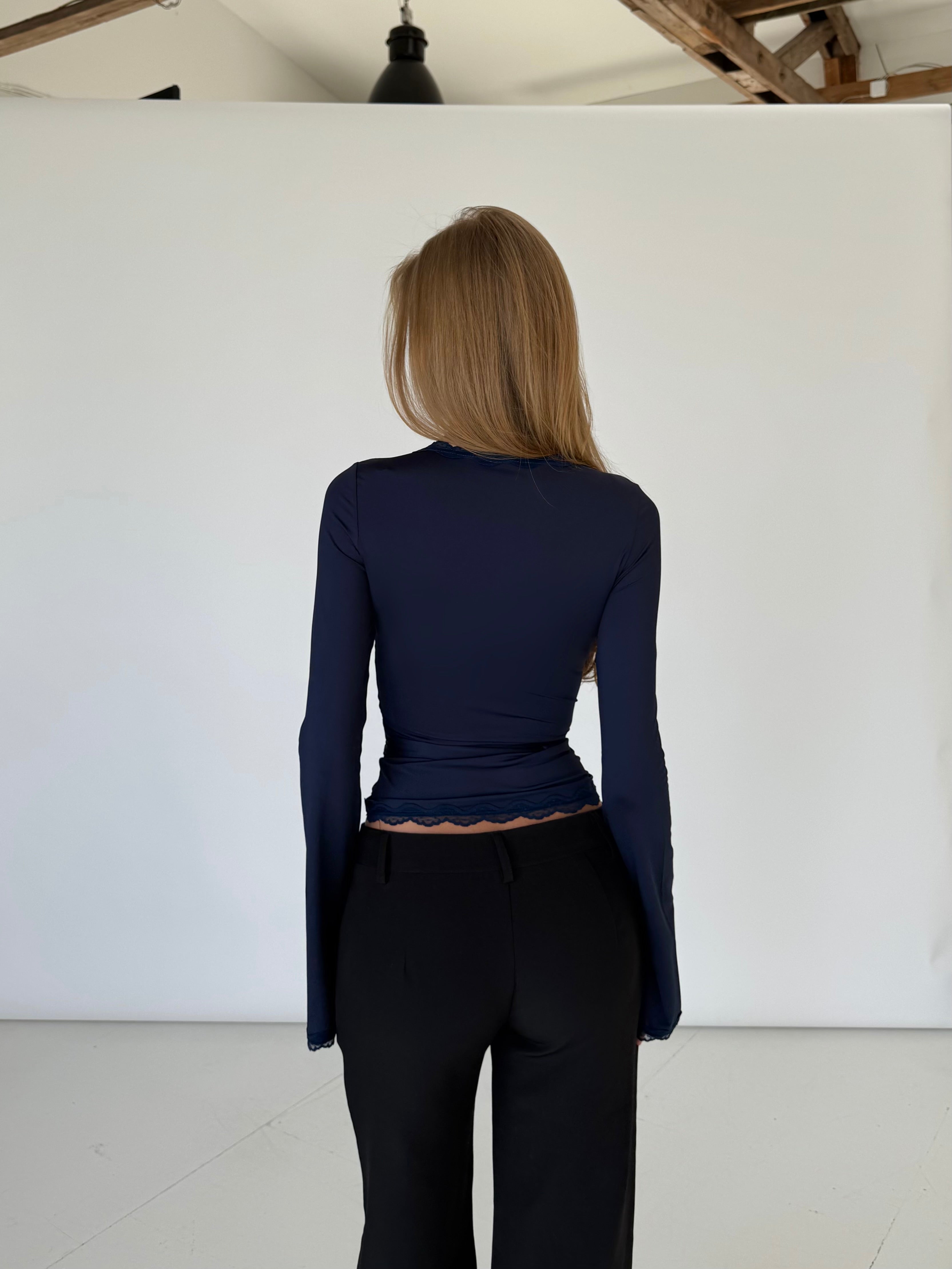 Ballerina basic top - mørk blå