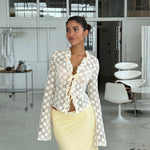 Melia mesh skirt - lys gul (forudbestilling)