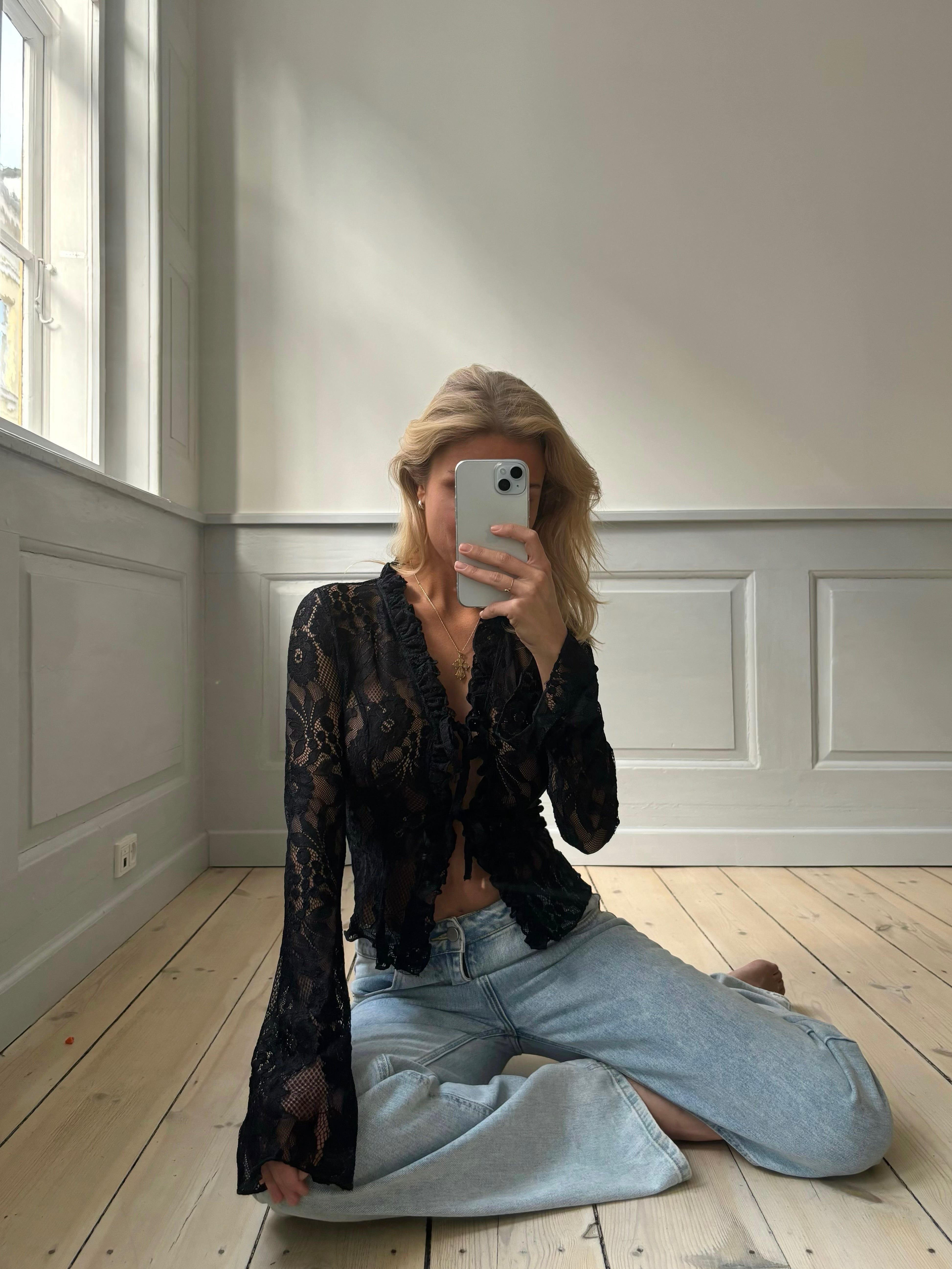 Trim lace top - sort