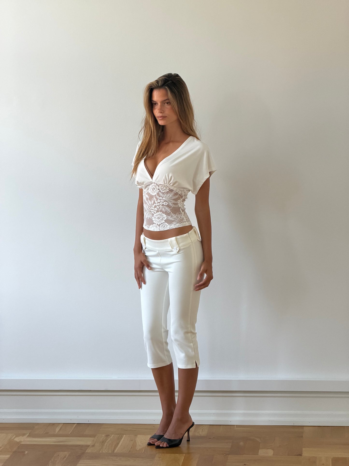 Lera lace top - weiß