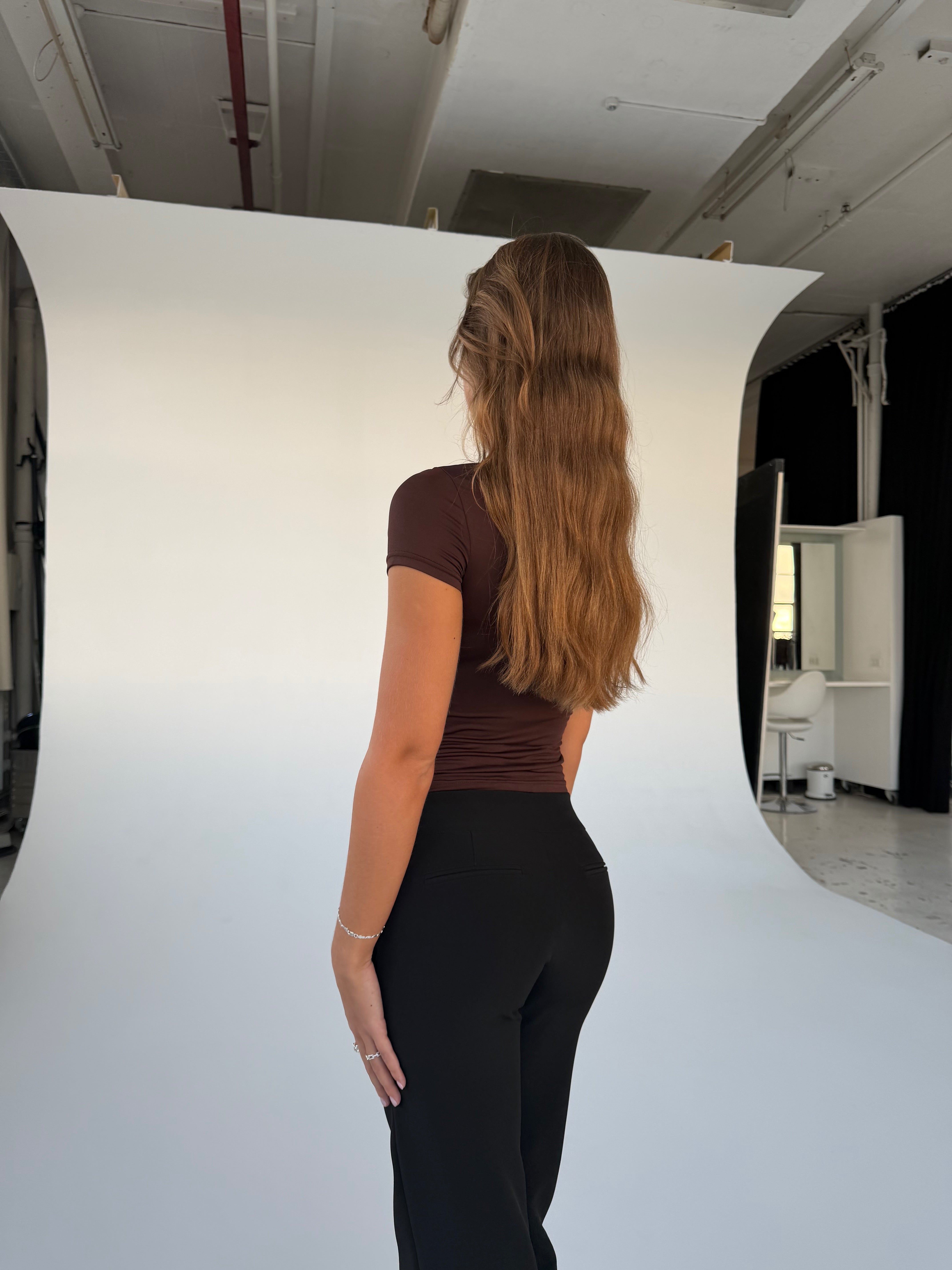 Baia basic top - mørk brun