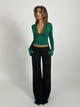 Vera Wide low waist - schwarz