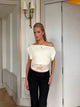 Hera basic lace top - light yellow