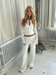 Knit trousers - White