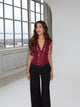 Pretty Luna Basic Top - Bordeaux