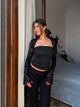 Lua lace top - Schwarz