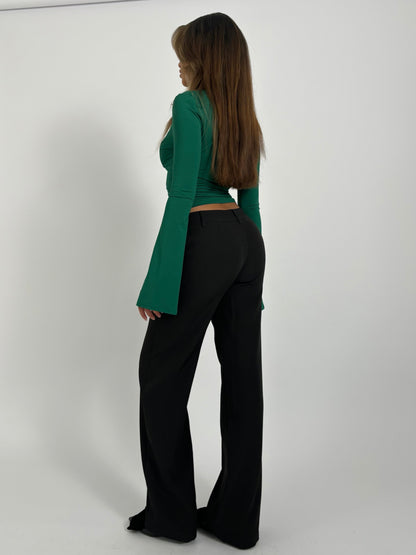 TALL Vera Wide low waist - schwarz