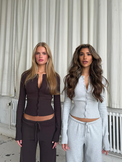 Strickjagd - hellgrau