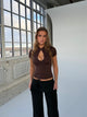 Baia basic top - Dunkelbraun