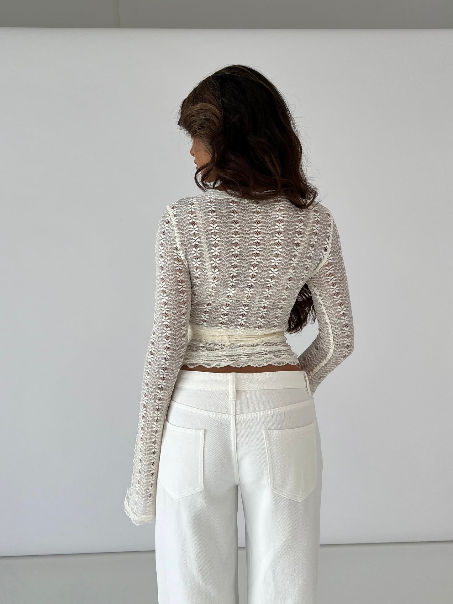 Ballerina Flower Top - Creme