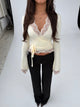 New Ballerina Basic Lace Top - Hellgelb