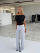 TALL Vera Wide low waist trousers - Light grey
