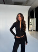 Zipper knit - schwarz