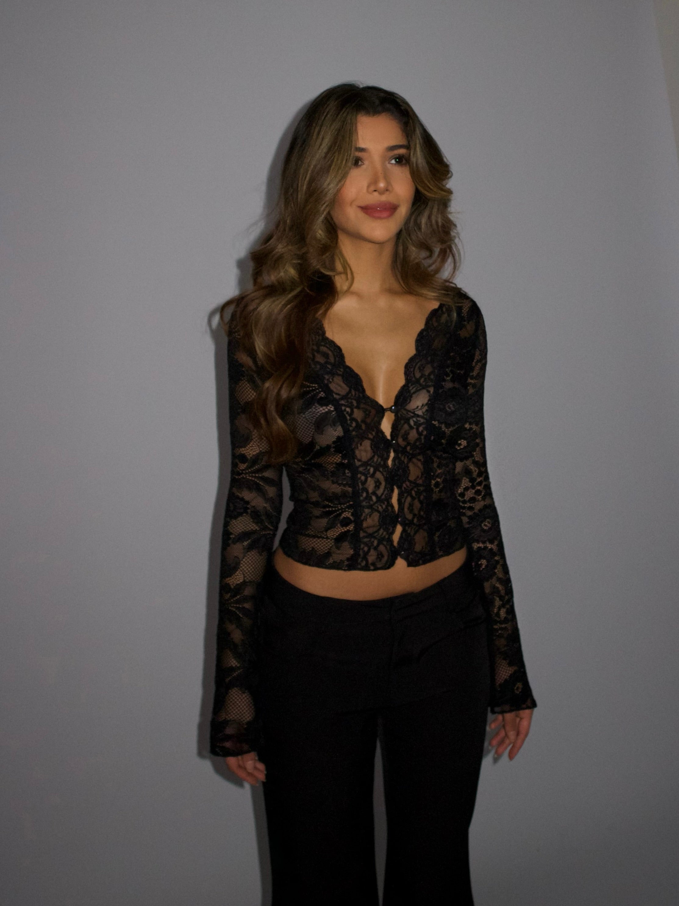 Pretty Luna lace top - sort